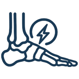 Foot and ankle pain icon