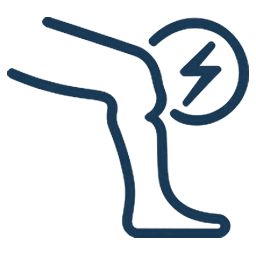 Knee pain icon