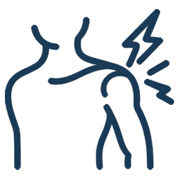 Shoulder pain icon